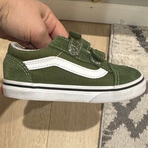 Vans Kids Sneakers in Green and White